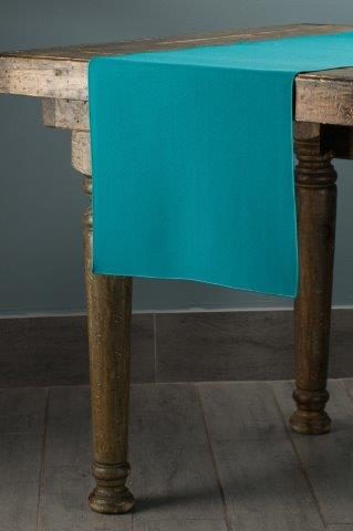 Classic Solid Teal table runner